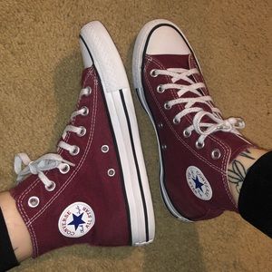 Converse Chuck Taylor All Star Red High Top Shoes